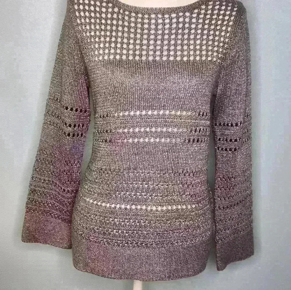 Chico's women's long sleeve slip-on sweater size M - Picture 5 of 9